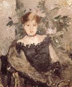 Berthe Morisot The woman in the black France oil painting artist